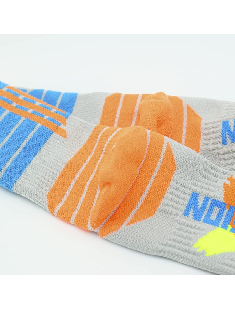 Men's Boys Athletic Crew Socks, 5 Pairs Comfort Breathable Cushioned, Basketball Hiking Training Outdoor Sports Sock - Image 5